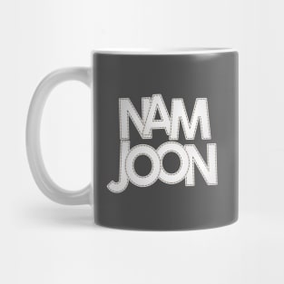 BTS Bangtan Kim Namjoon RM text typography | Morcaworks Mug